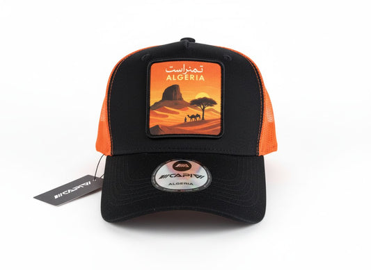 Tamanrasset Balck and Orange Cap