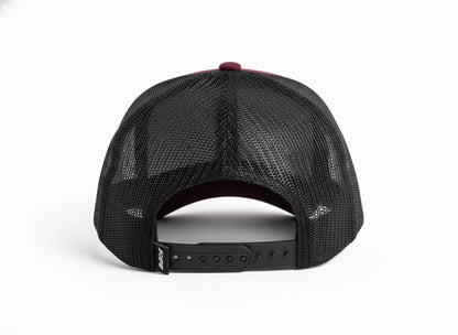 Burgundy and Black Oran Cap
